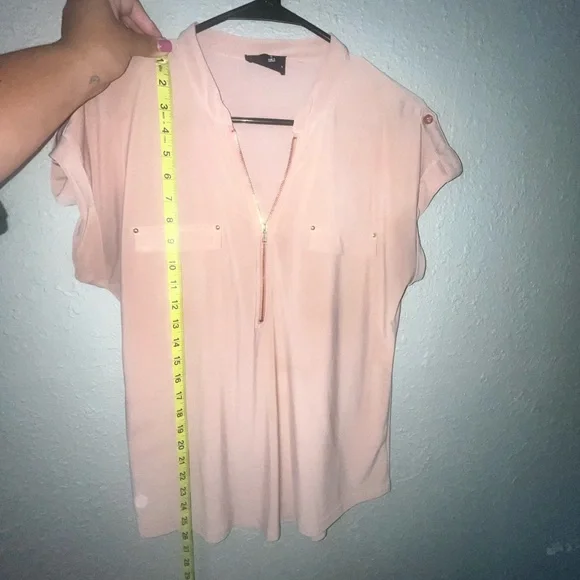 Pink Zip up blouse - Picture 4 of 9